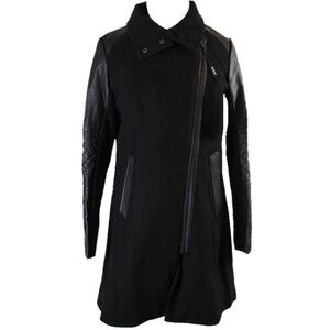 Marc New York Ladies' Long Wool Jacket Black 12 NWD